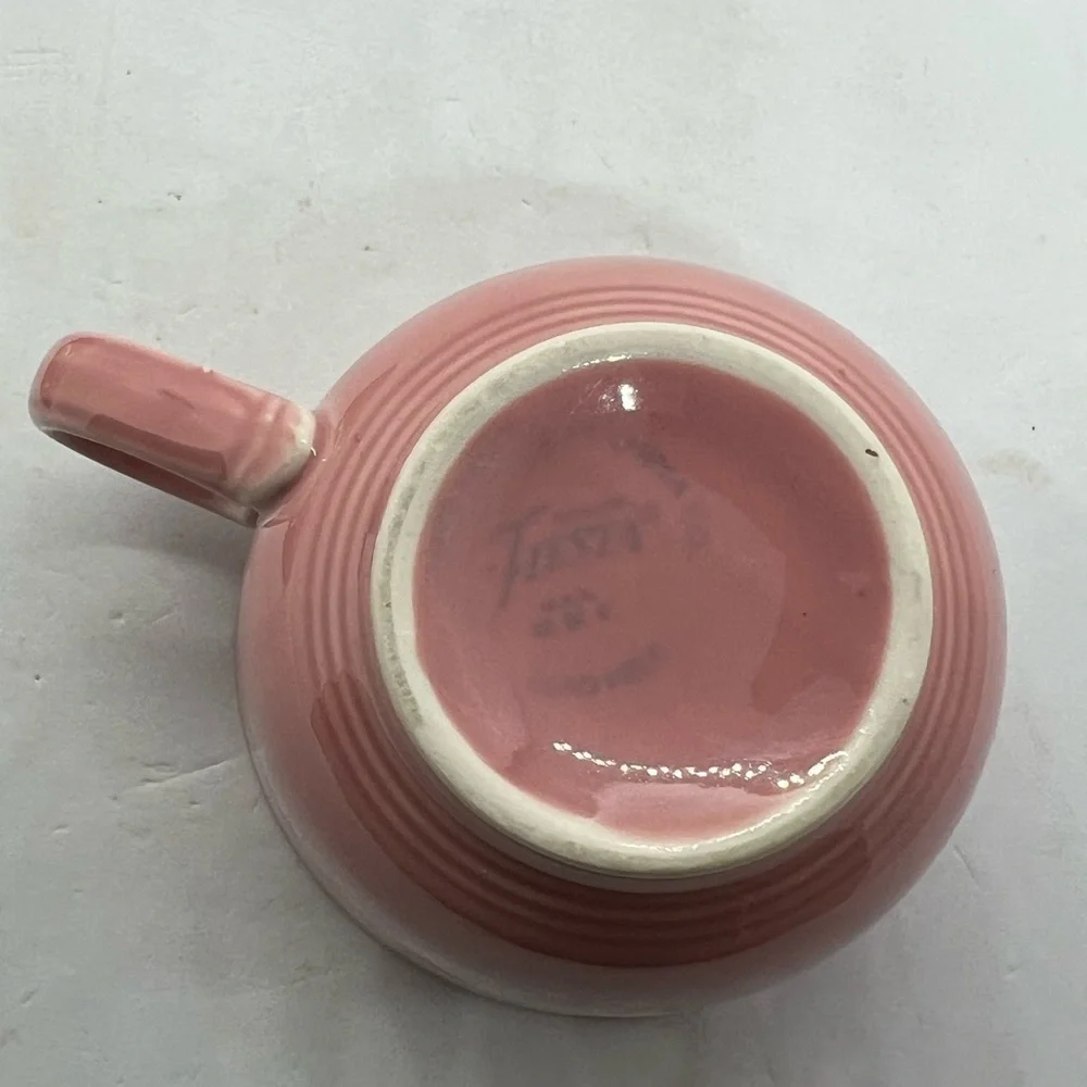 Fiesta Rose Pink Teacup and Saucer 1996